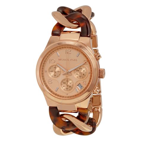 michael kors ladies big watch rose gold chain|mk rose gold watch sale.